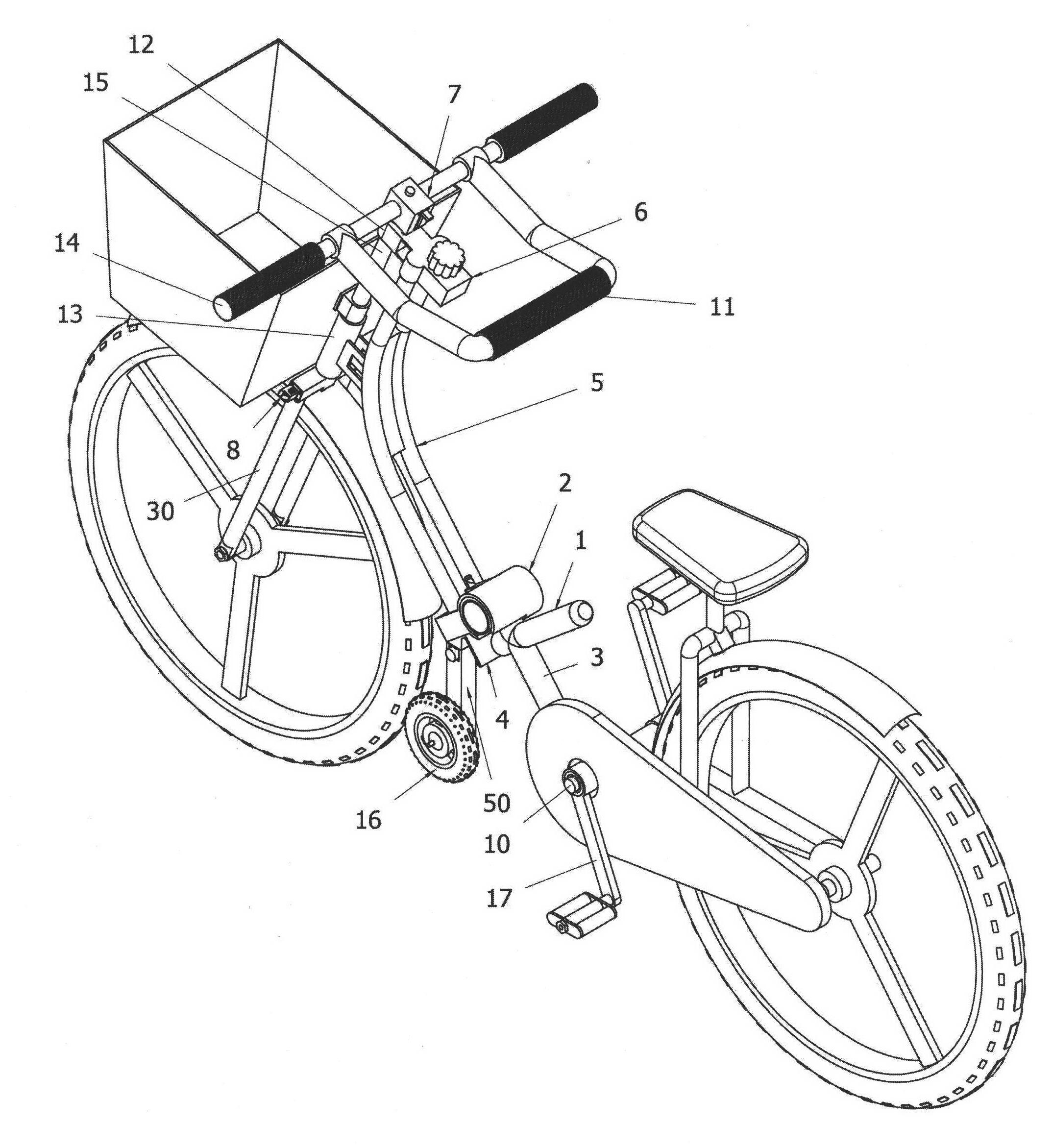 Transformable shopping bicycle