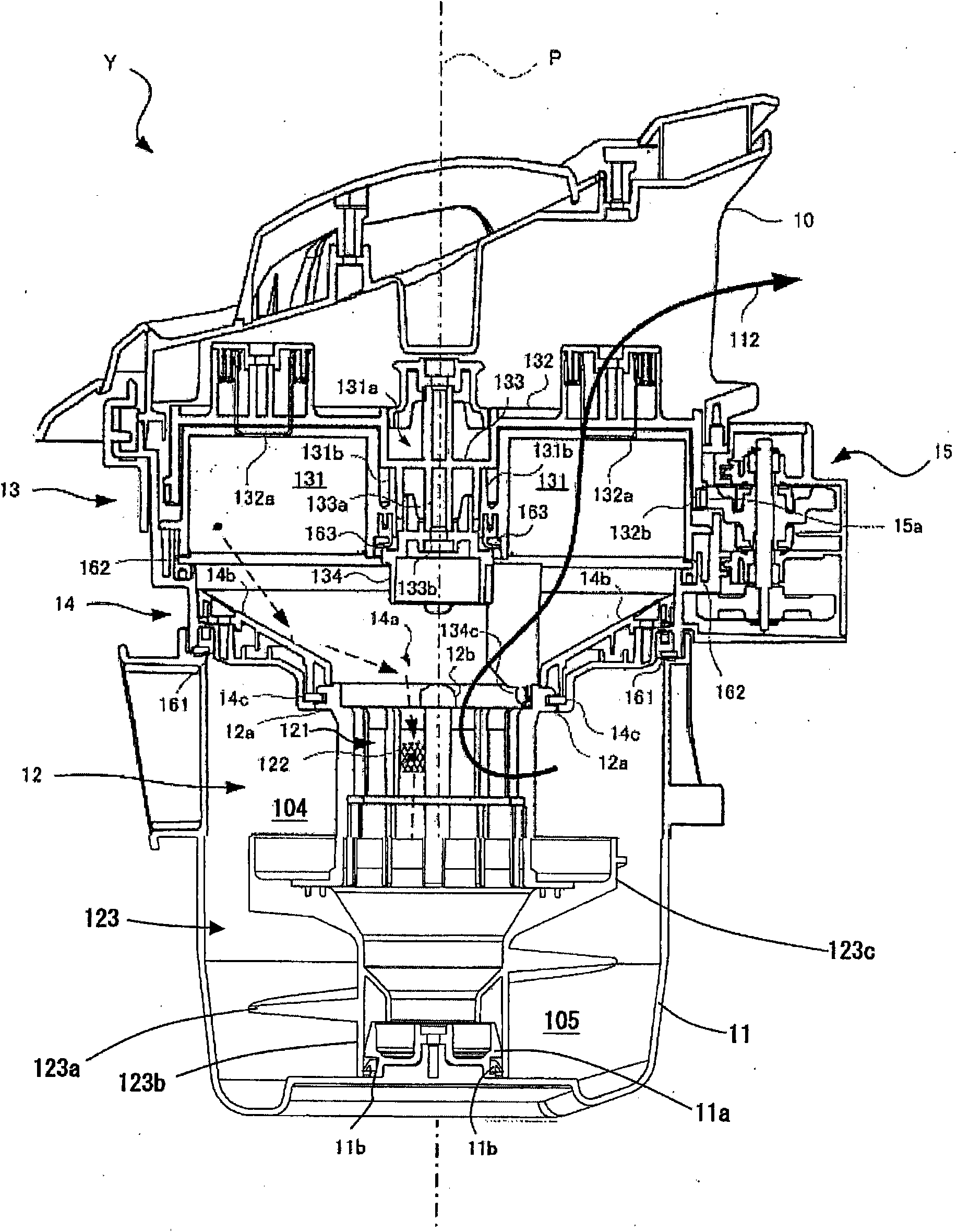 Cyclone separation apparatus