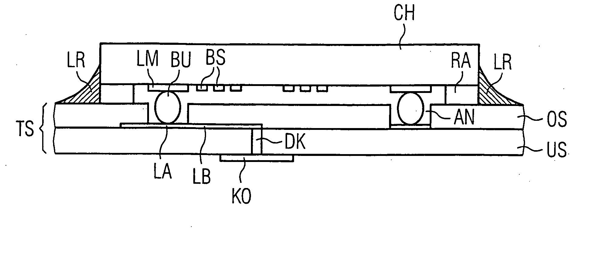 Encapsulated component which is small in terms of height and method for producing the same