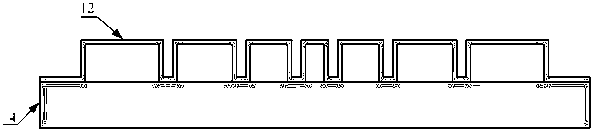 Terahertz wave polarization beam splitter with multiple banded structures