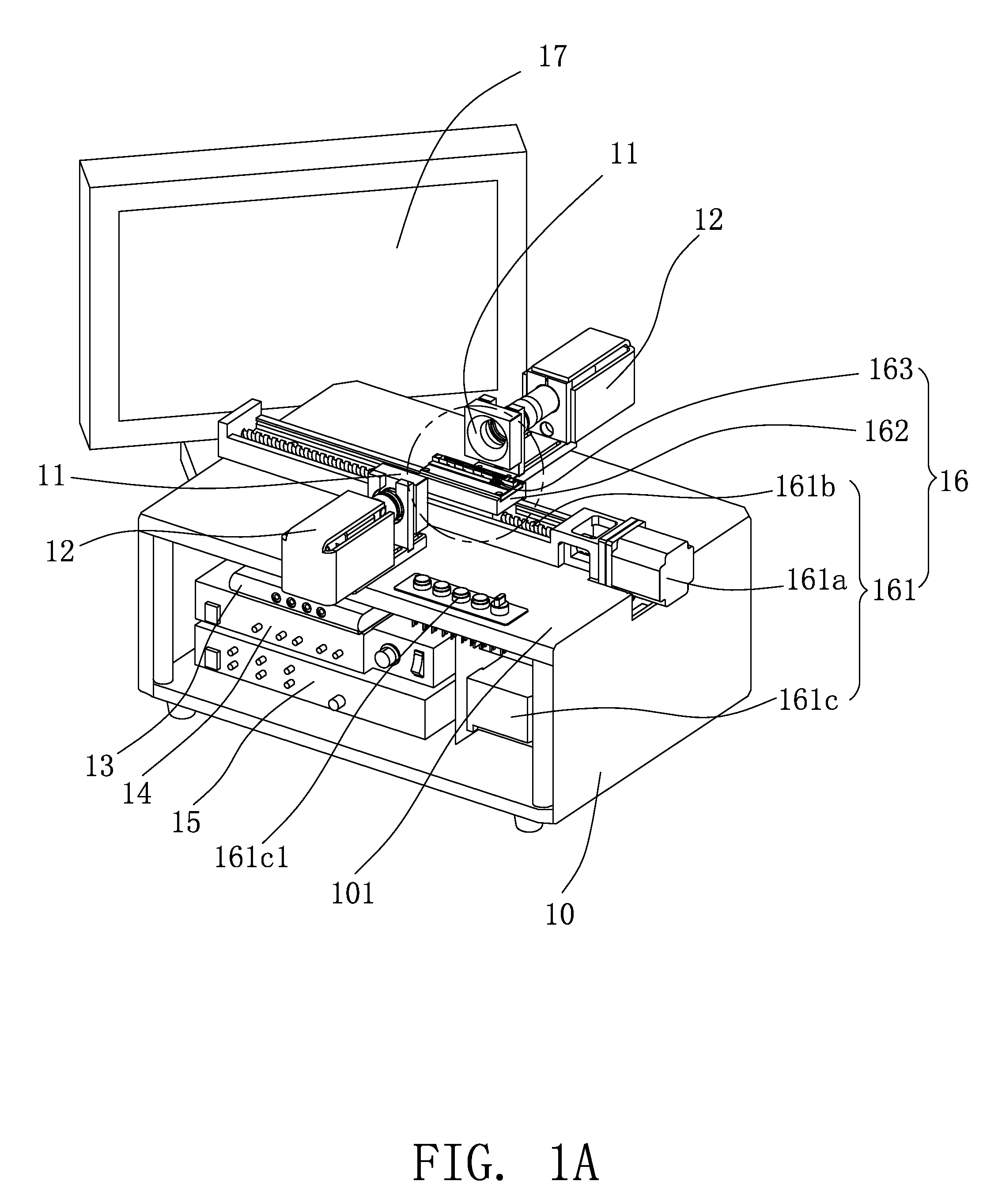 Coplanarity-testing machine