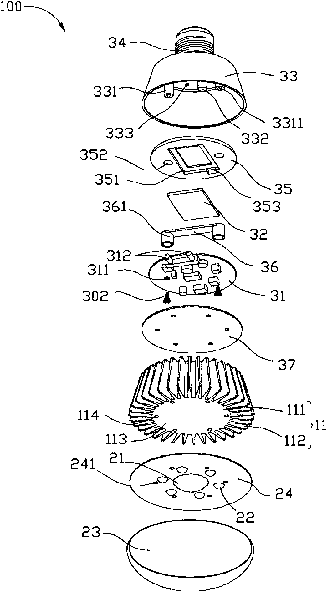 Light emitting diode lamp