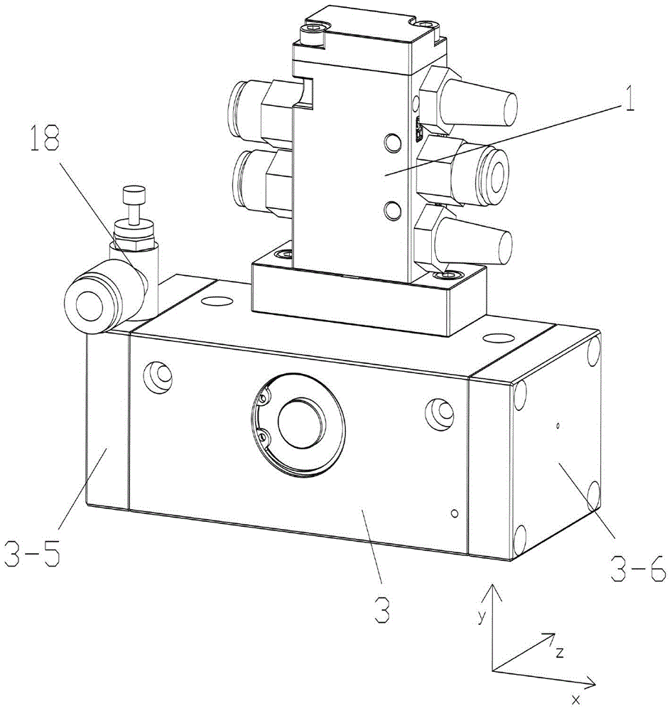 A double-acting pneumatic switch