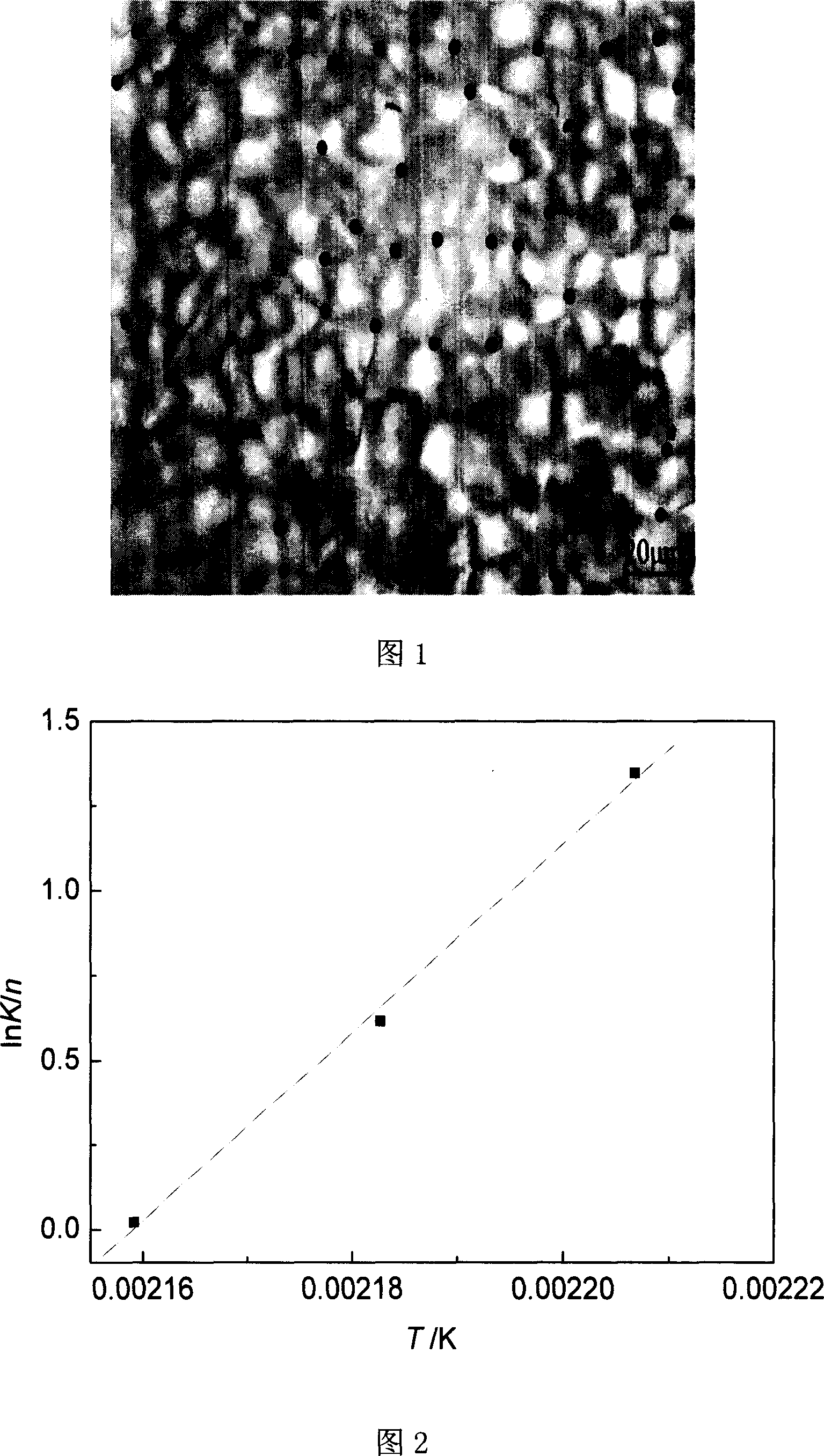 Forecasting method for isothermal crystal dynamics parameter of high polymer