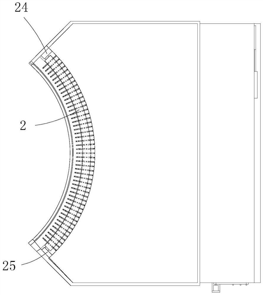 A sweeping device for street cleaning in municipal engineering