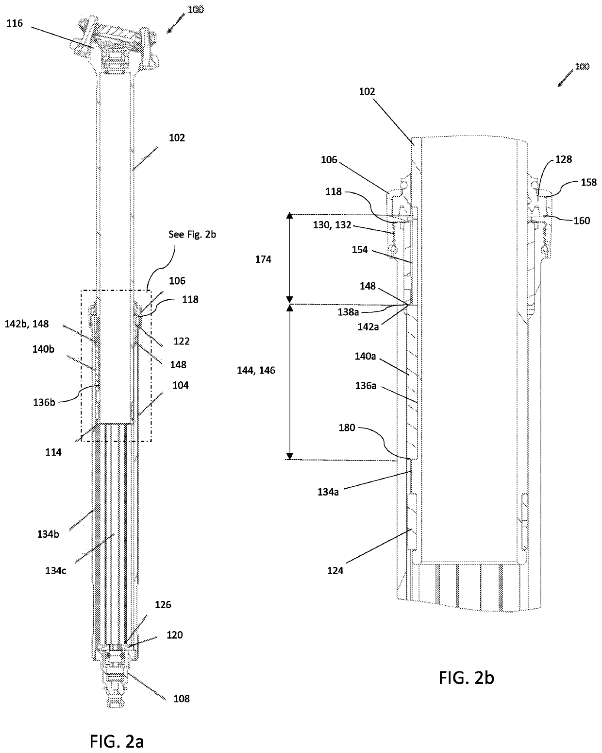 Bicycle seat post travel adjustment assembly