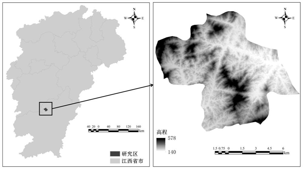 Regional collapse hill susceptibility prediction method based on frequency ratio-random forest model