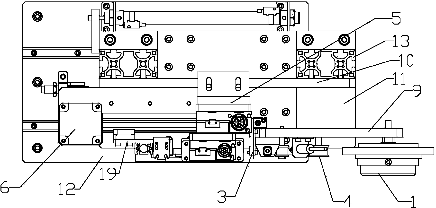 Lithium battery tab adhesive applying device