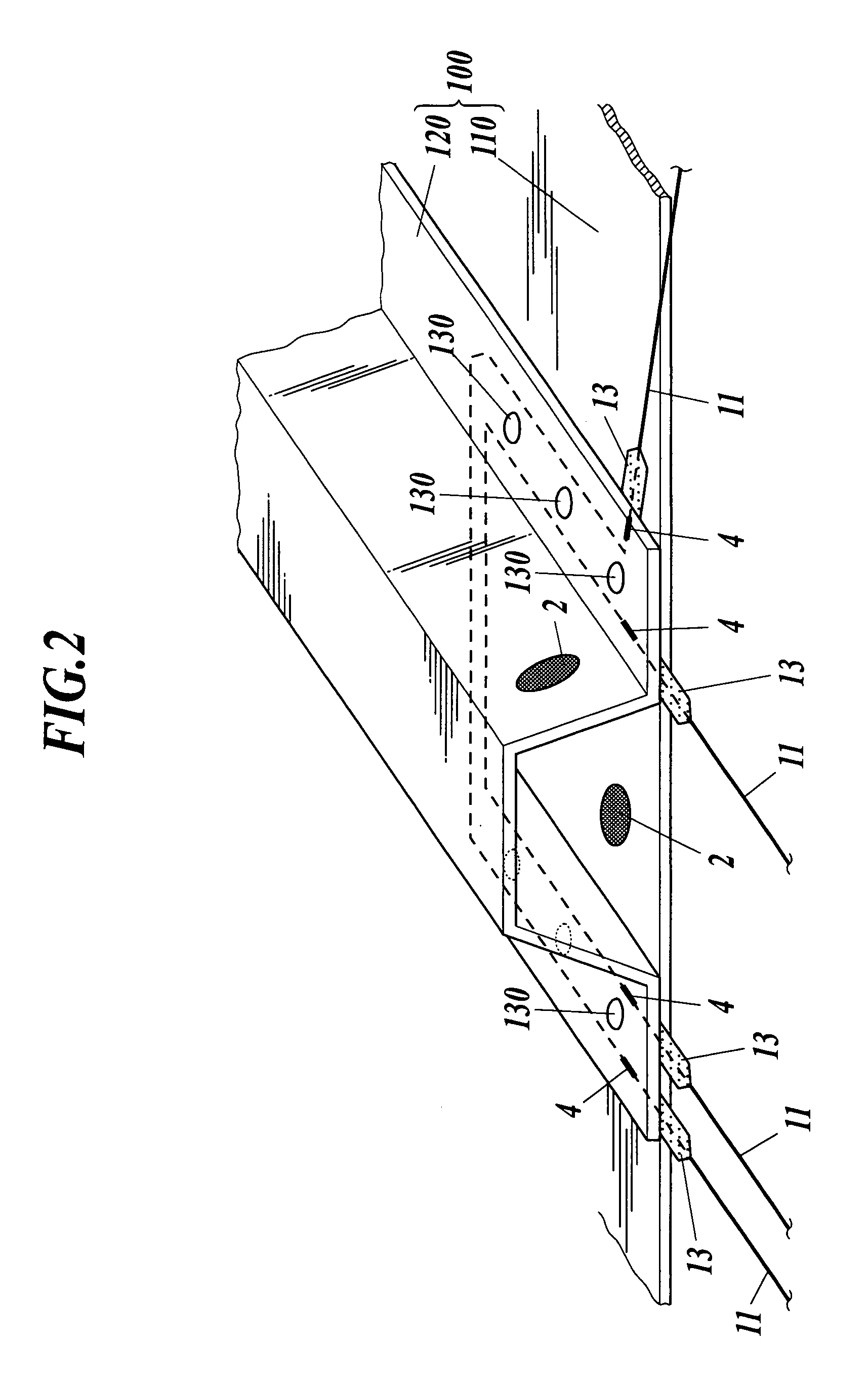 Modular sensor for damage detection, manufacturing method, and structural composite material