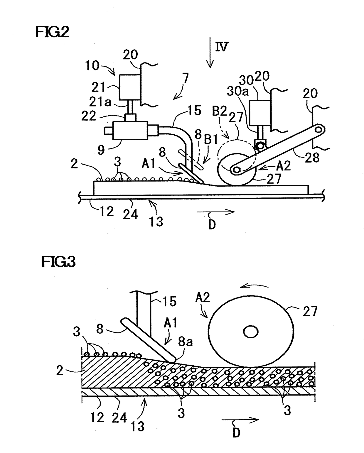 Particle impregnating device