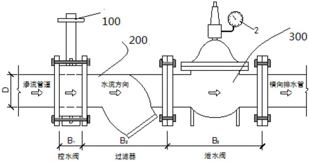Automatic pressure regulation type sluicing control device for tunnel in high-pressure water-abundant area