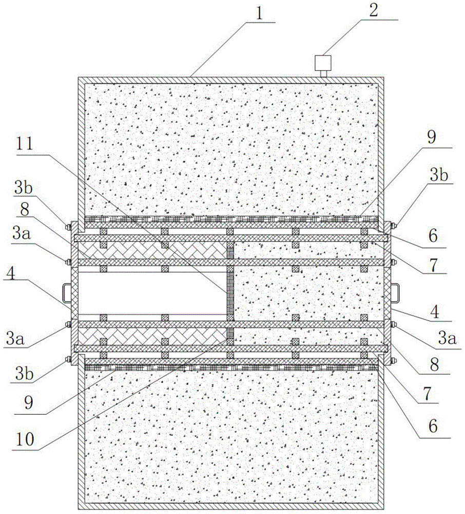 Testing system and method for seepage field model of tunnel in construction and operation periods