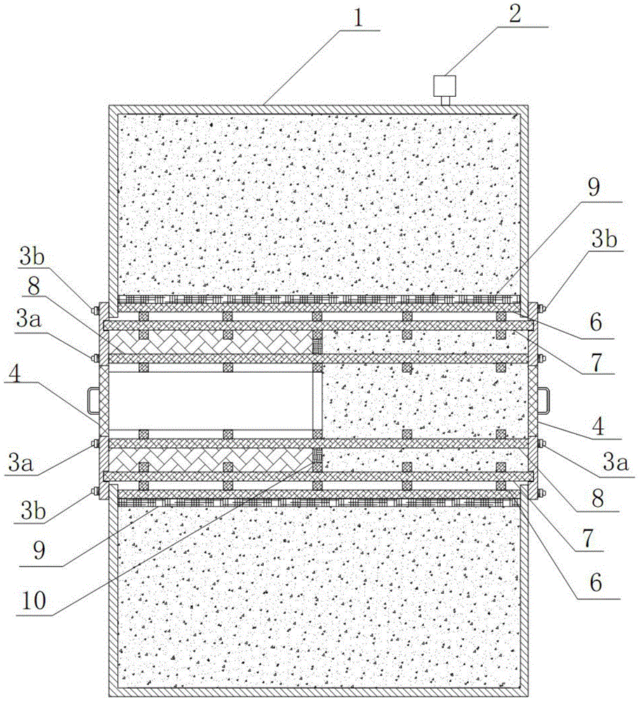 Testing system and method for seepage field model of tunnel in construction and operation periods