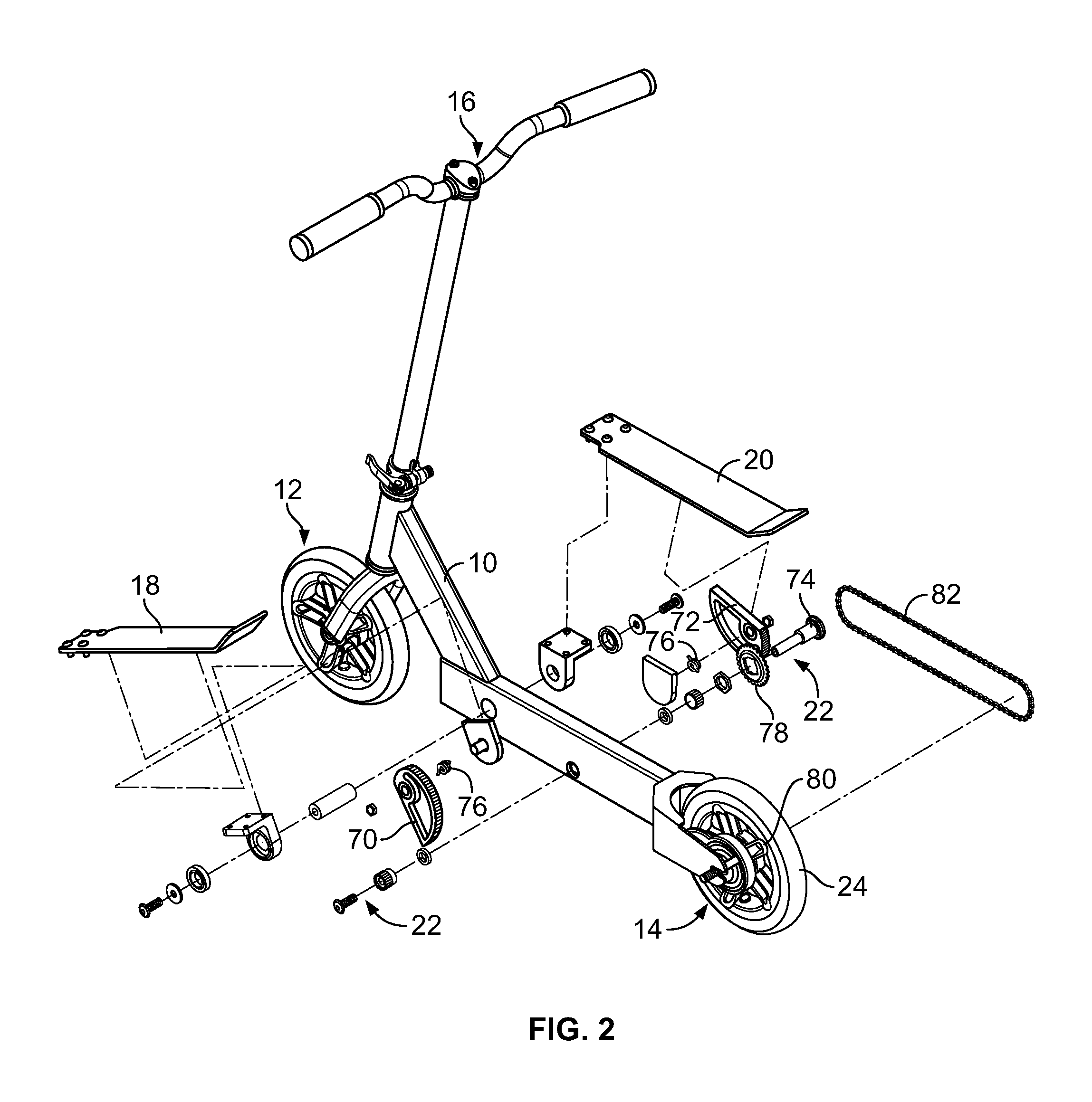 Non-motorized scooter