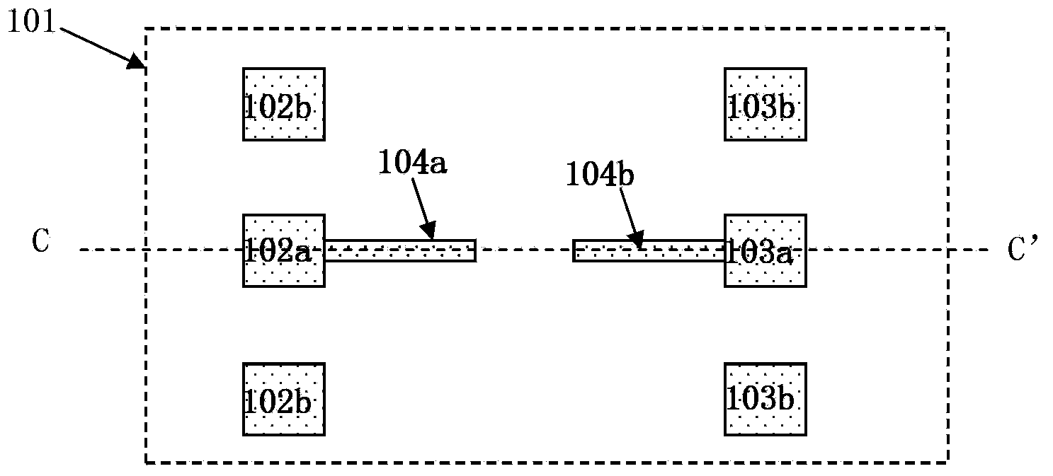 Through si via radio frequency test structure and parasitic extracting method thereof