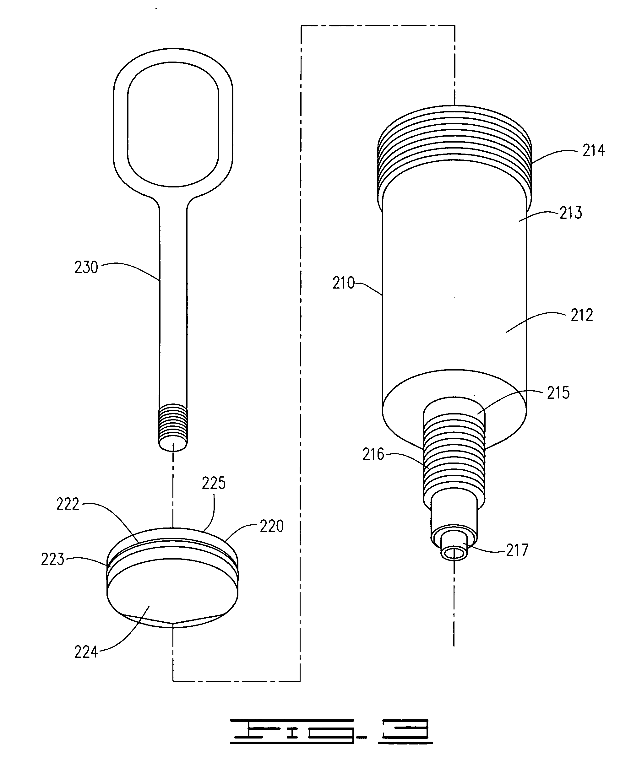 Pressured syringe for the injection of a viscous liquid through a cannulated surgical screw bone filler adapter