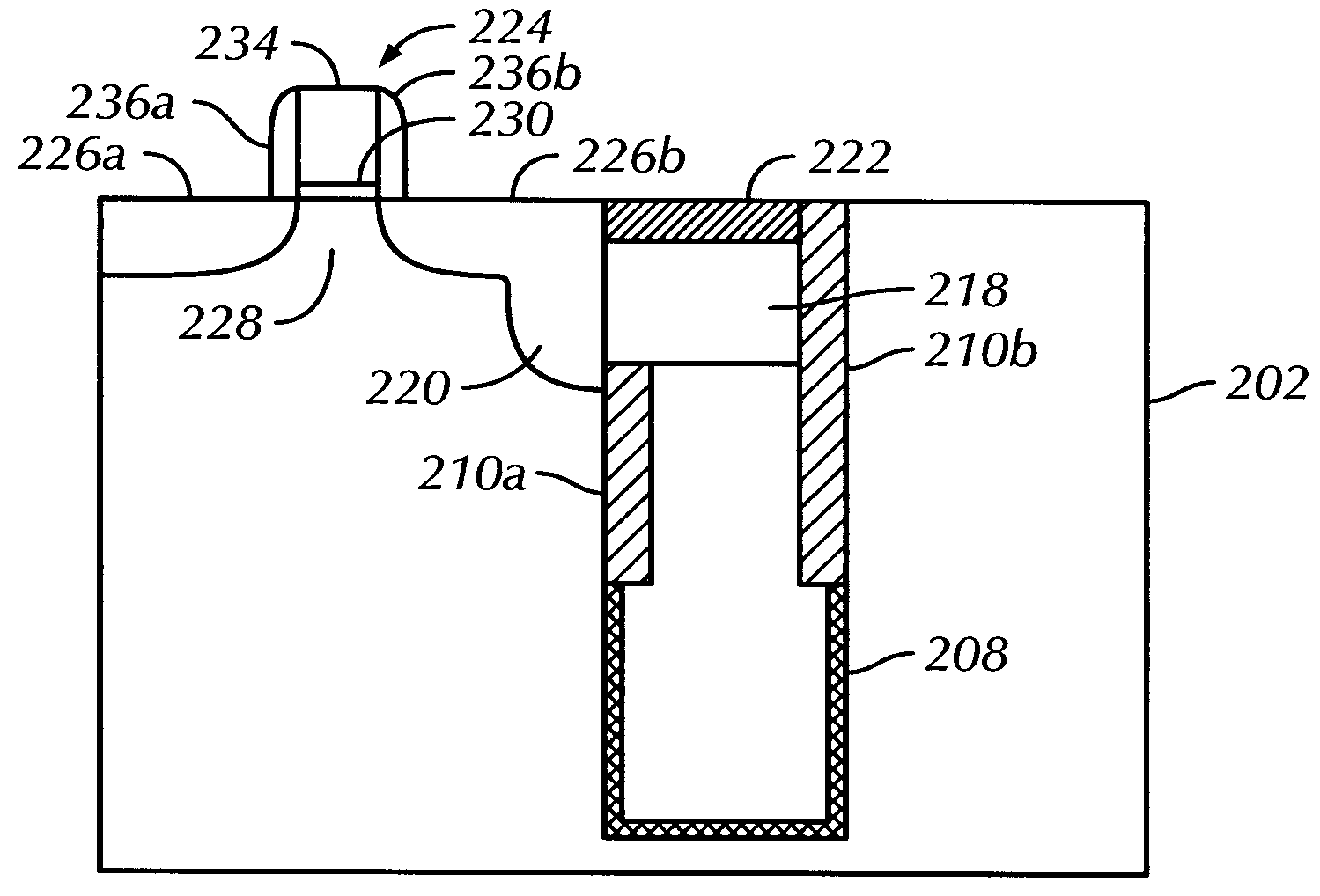 Method and structure for forming trench dram with asymmetric strap