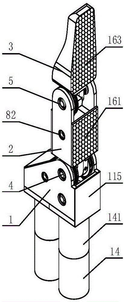 Flat clip perception adaptive robot finger device and its control method