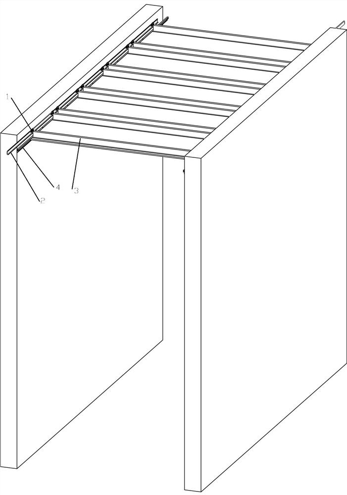Small-space suspender-free clamping suspended ceiling and mounting method
