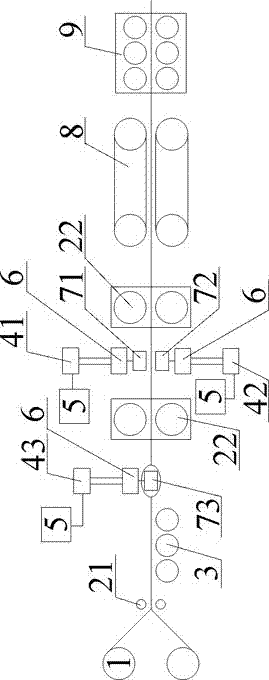 Manufacturing equipment for five-layer melt co-extruded fiber reinforced plastic sheet and its application method