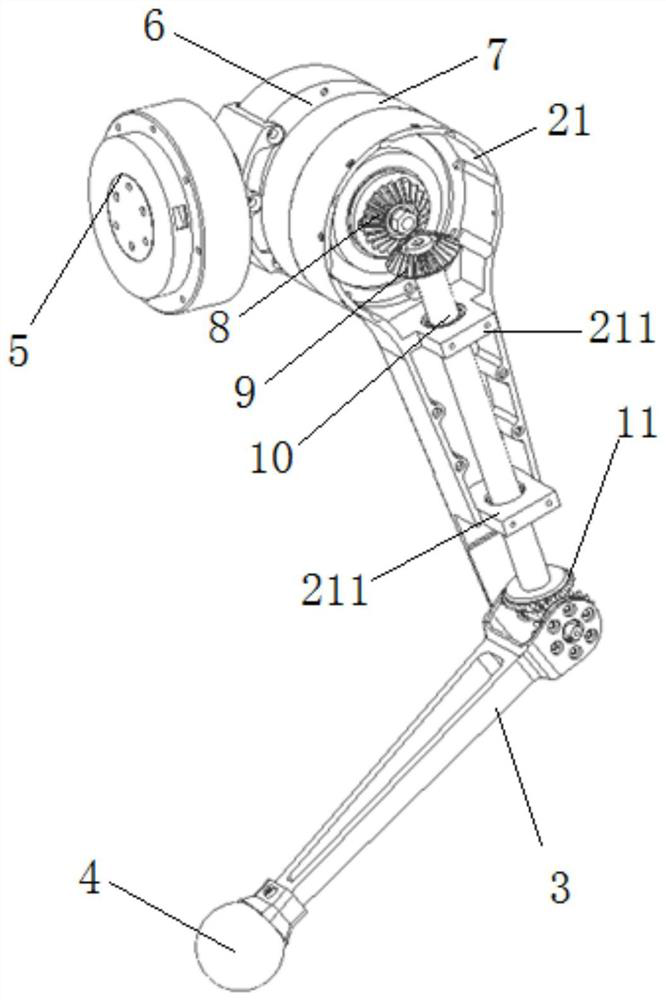 Leg mechanism of robot and quadruped robot