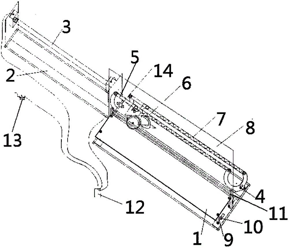 Automatic chamfering and cutting device