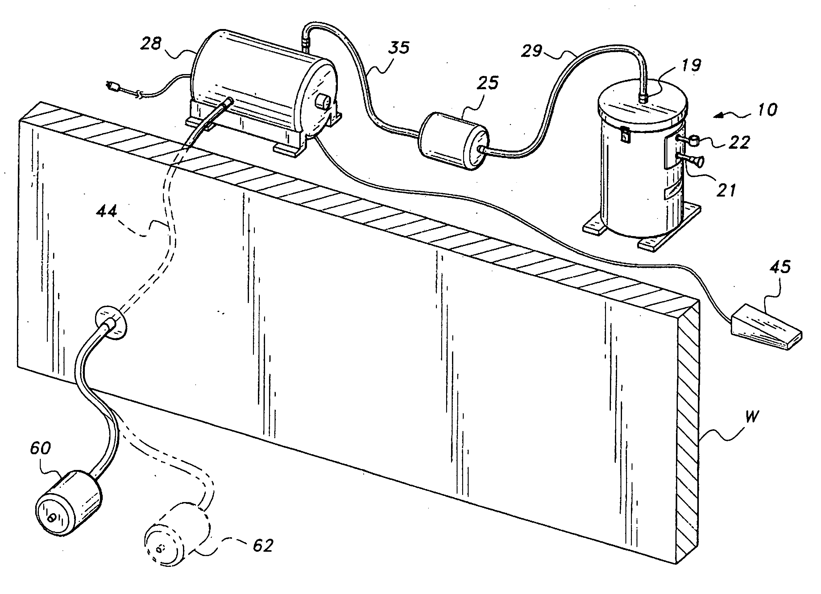Apparatus for airbrush waste removal