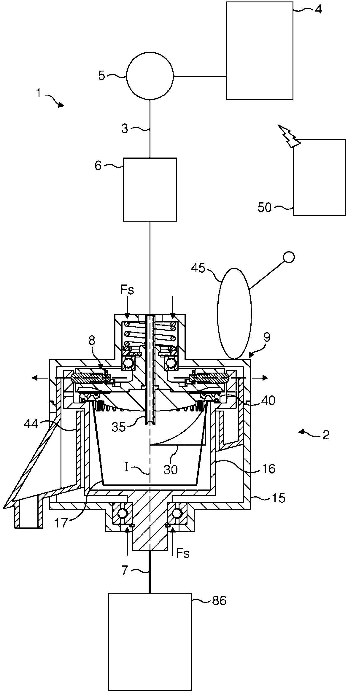 Device for preparing a beverage by centrifugation
