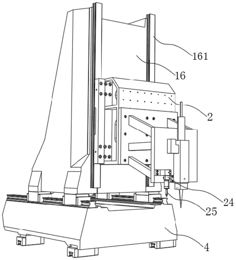 Five-axis laser machine for machining large-diameter diamond saw blade