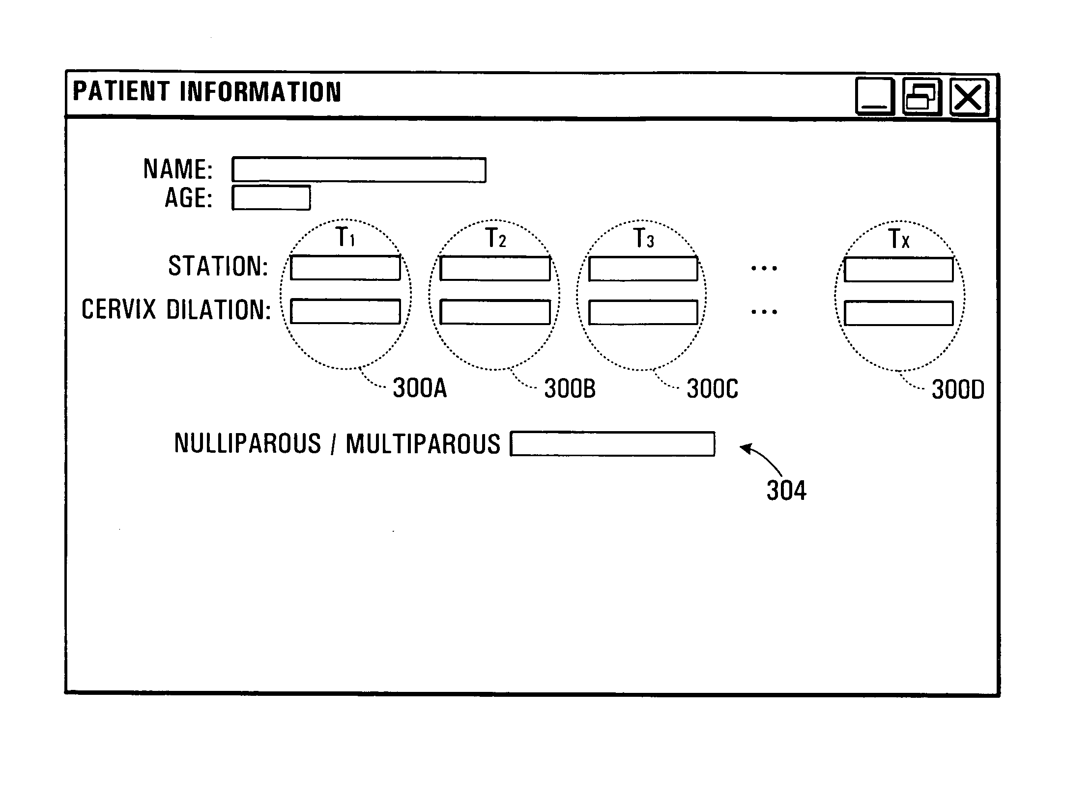 Method and apparatus for providing information related to labor progress for an obstetrics patient