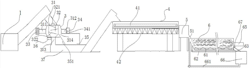 Clearing and cover-bottle separating device after waste plastic bottle label paper stripping and application thereof