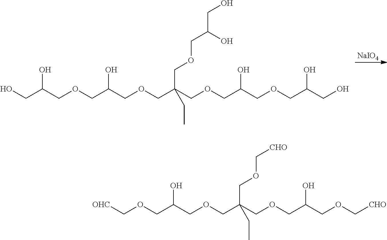 Tissue adhesive and sealant comprising polyglycerol aldehyde