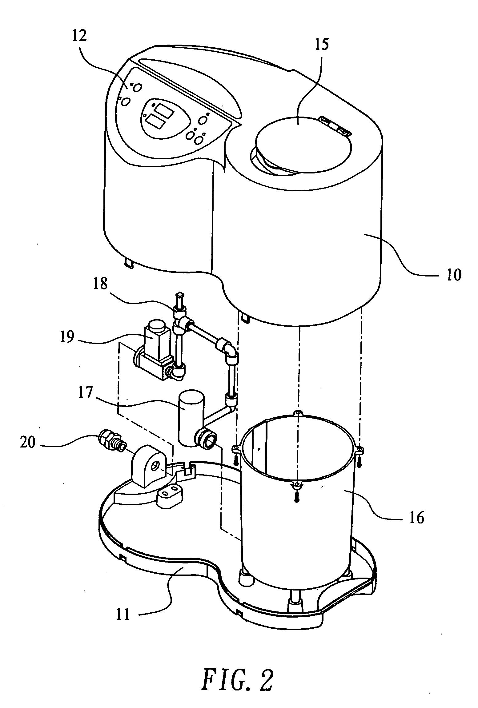 Household-type colon hydrotherapy apparatus