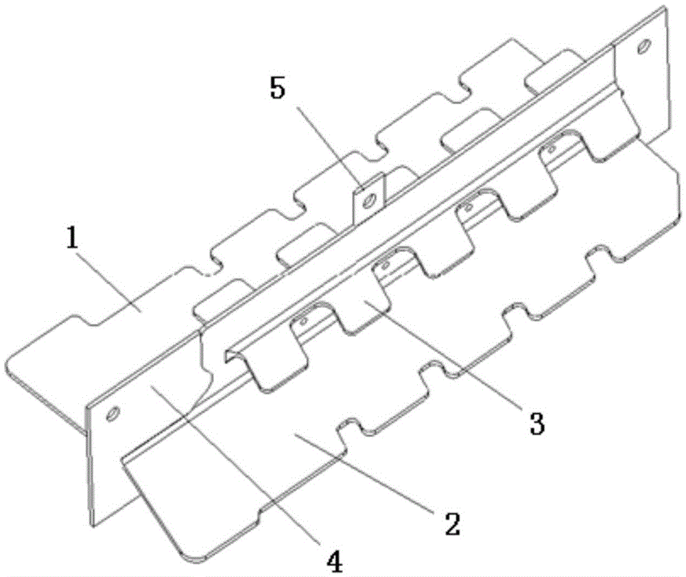 Heat treatment deformation control method of titanium alloy double-layer curved wing plate parts