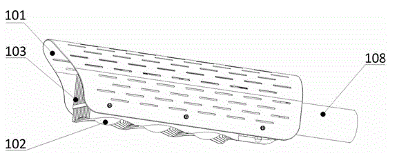 LED (light-emitting diode) street lamp using double-sided radiator structure