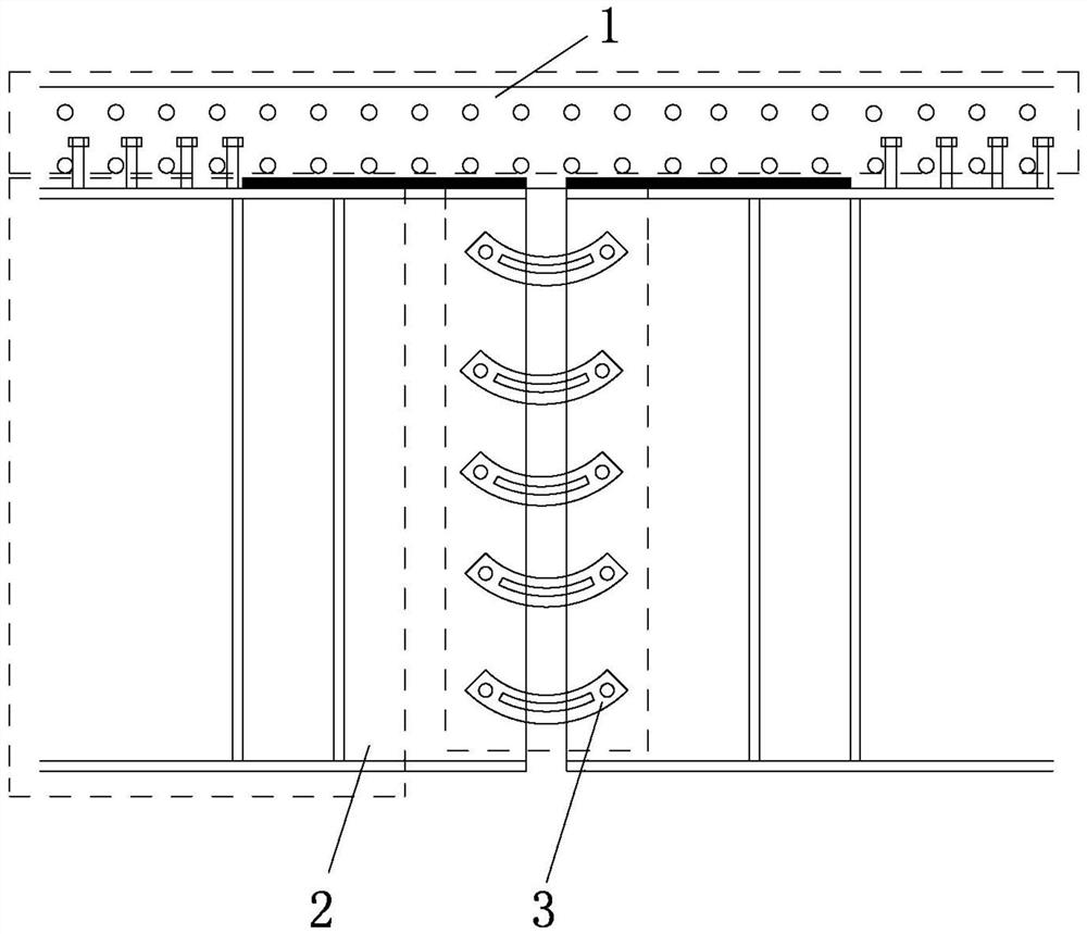 A Method for Longitudinal Connection of the Main Girder at the Continuation of the Bridge Deck of a Steel-Concrete Composite Bridge