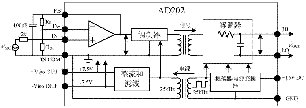 An embedded processing circuit for electric control combination of carrying section