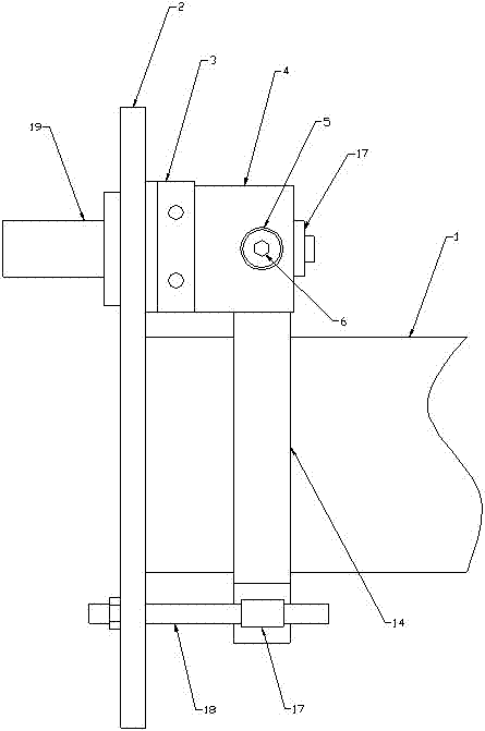 A clamping device for a drum brake of a crane hoisting mechanism