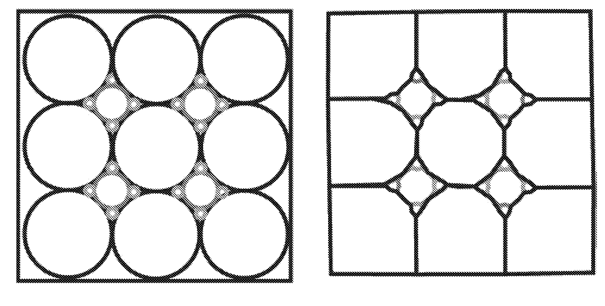 Foams made of amorphous hollow spheres and methods of manufacture thereof