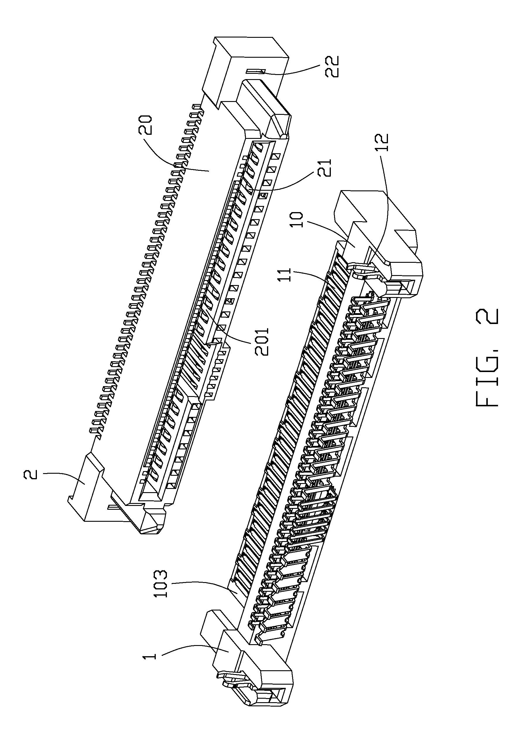 Electrical connector with two grounding bars