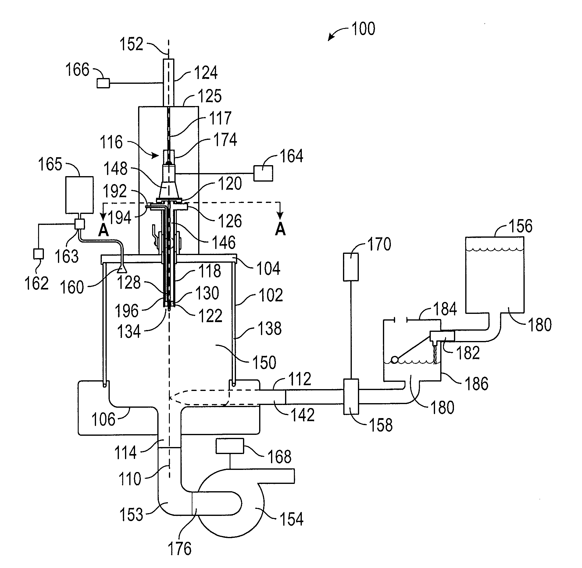 Apparatus for mixing and blending of an additive material into a fluid and method