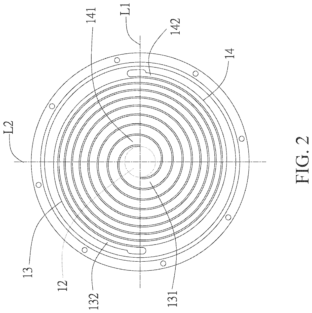 Scroll heating device