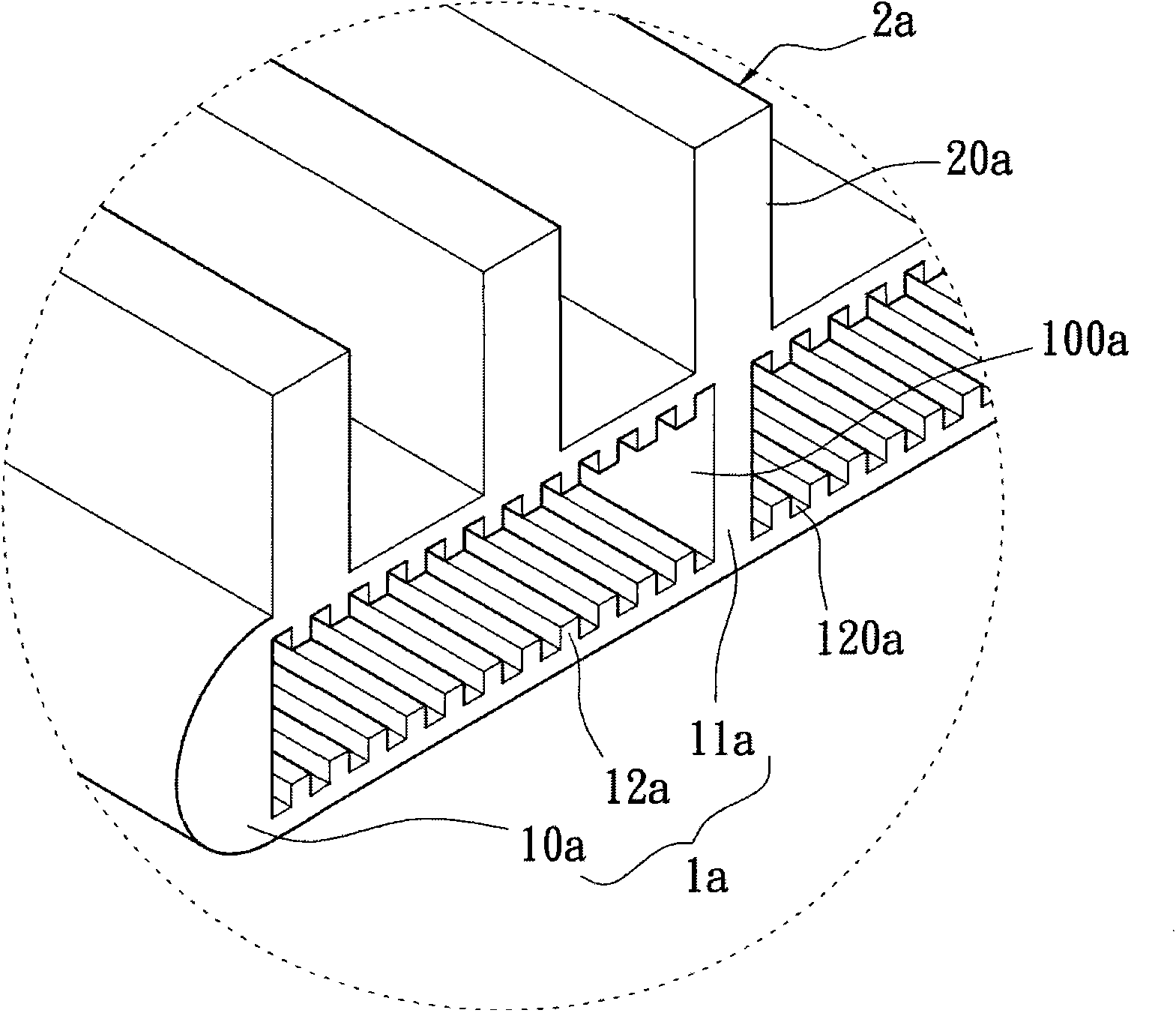 Flat plate type heat dissipation structure with high heat dissipation effect and manufacturing method thereof
