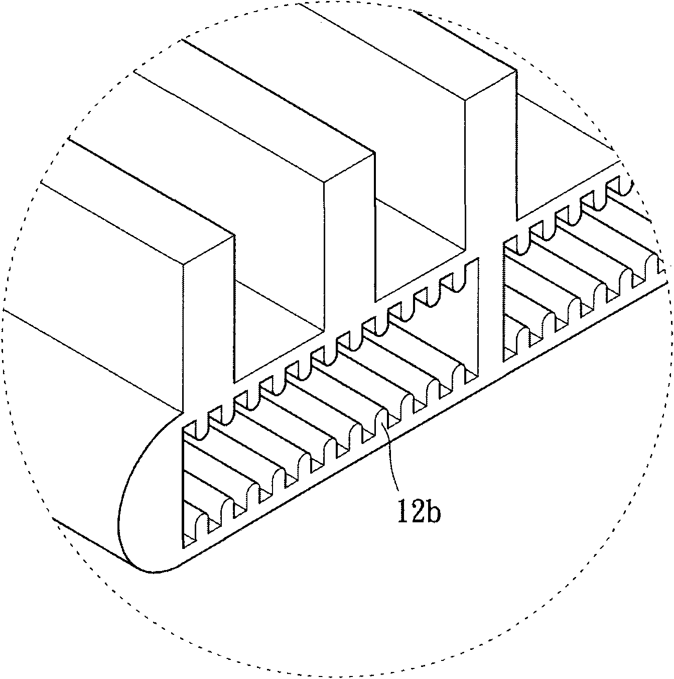 Flat plate type heat dissipation structure with high heat dissipation effect and manufacturing method thereof