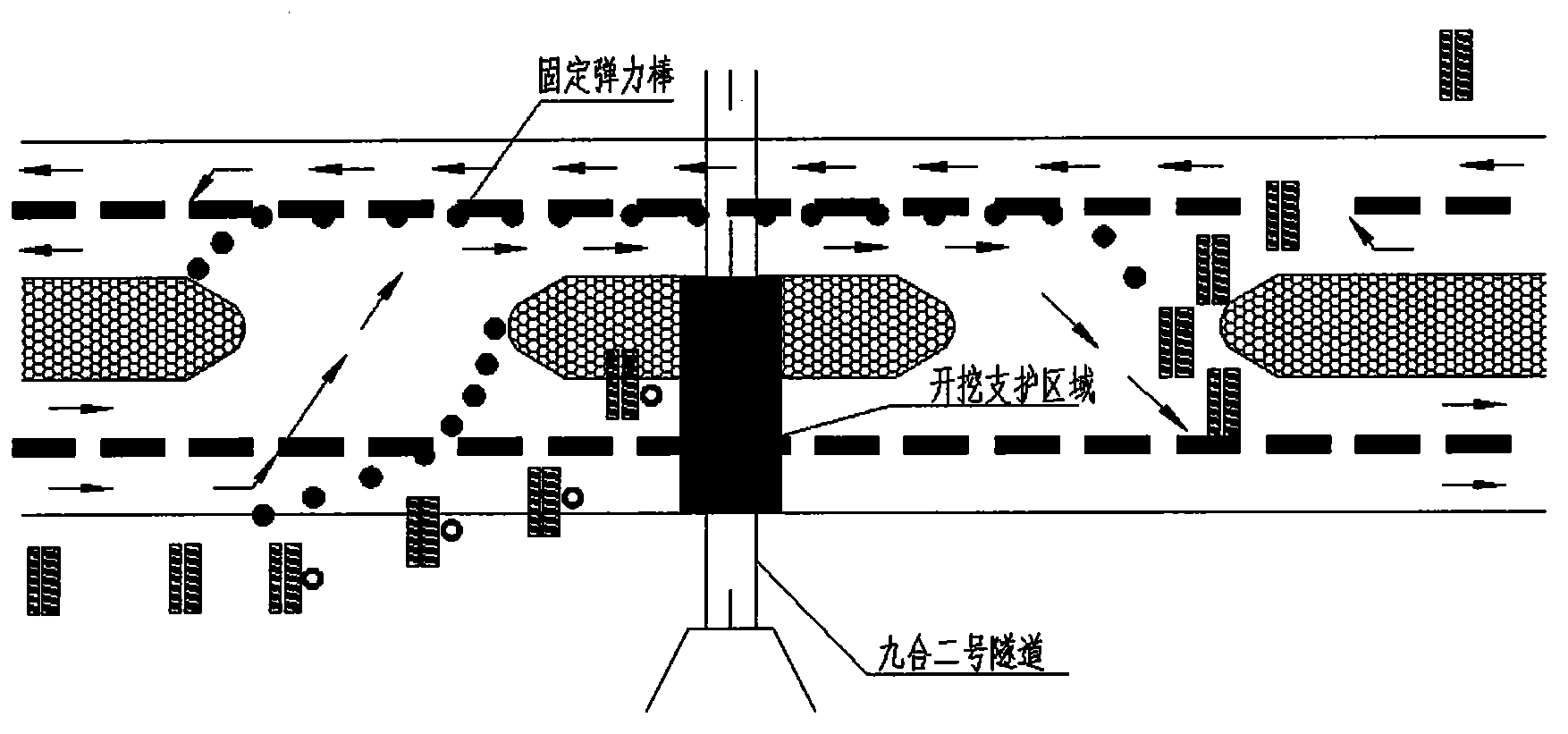 Construction method of ultrashort steps crossing operational expressway tunnel