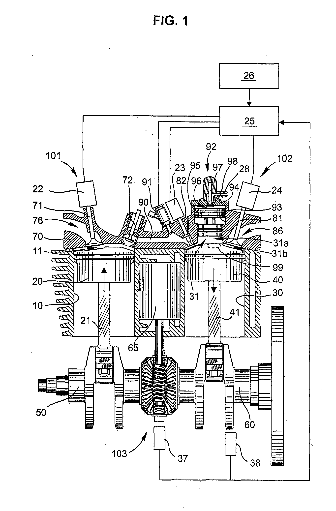 Split Cycle Phase Variable Reciprocating Piston Spark Ignition Engine