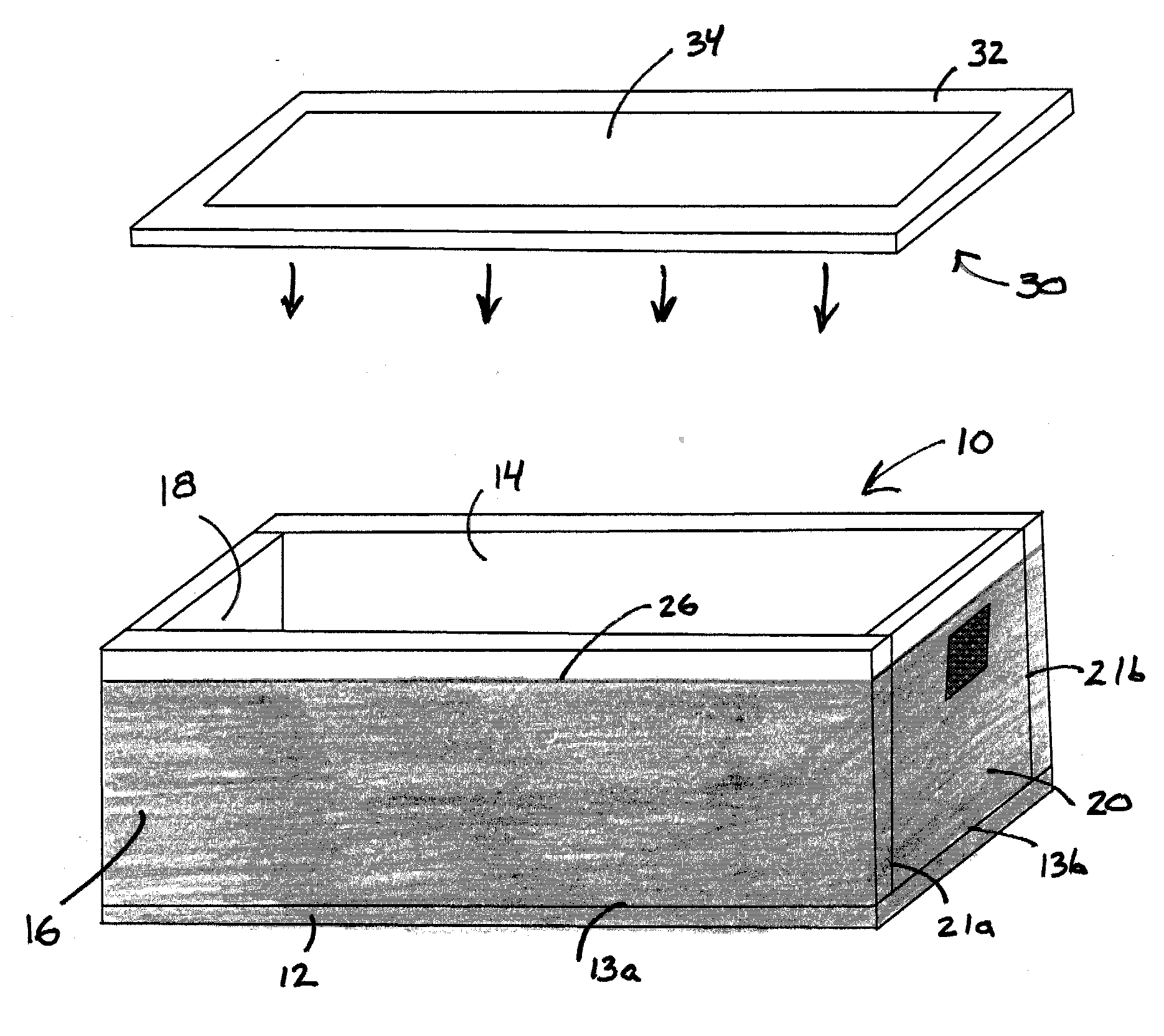 Container insert incorporating thermally insulative panels