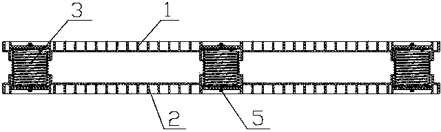 Vibration reducing tray with spring device