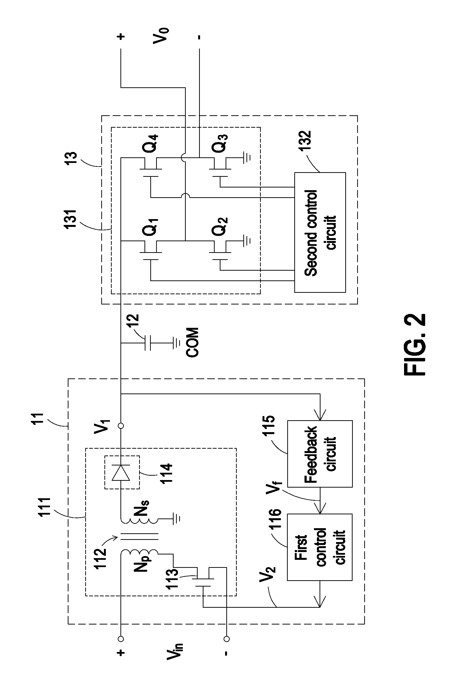 Power conversion circuit and portable power supply having such power conversion circuit