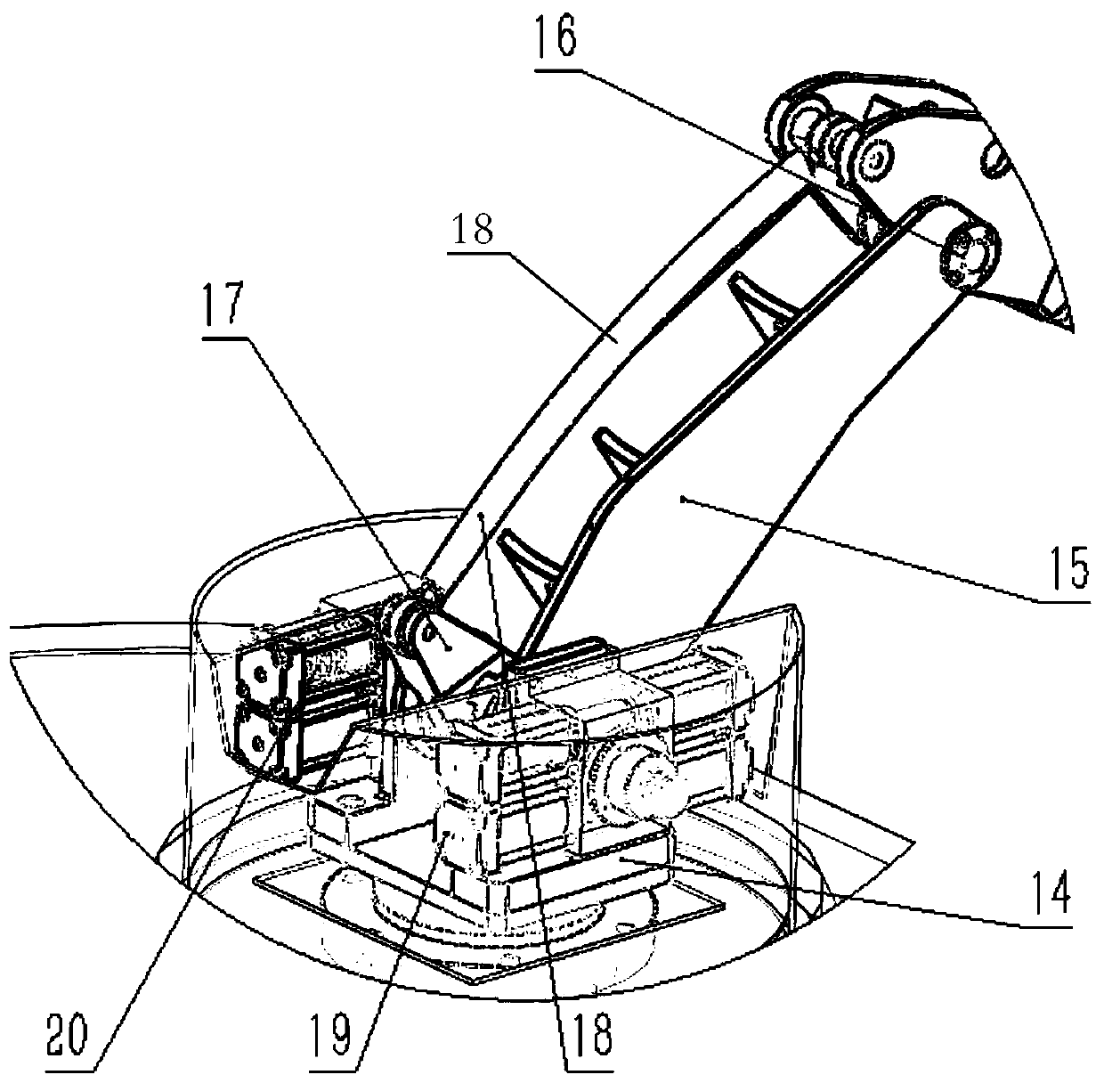 An underwater redundant hydraulic mechanical arm and its working method